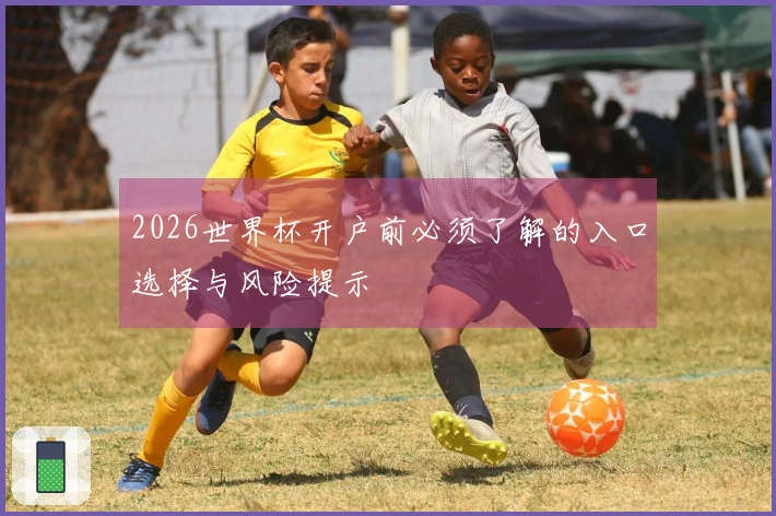 2026世界杯开户前必须了解的入口选择与风险提示